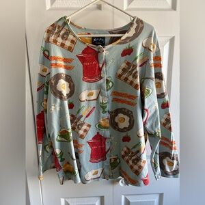 Nick & Nora’s breakfast foods pajama set XXL